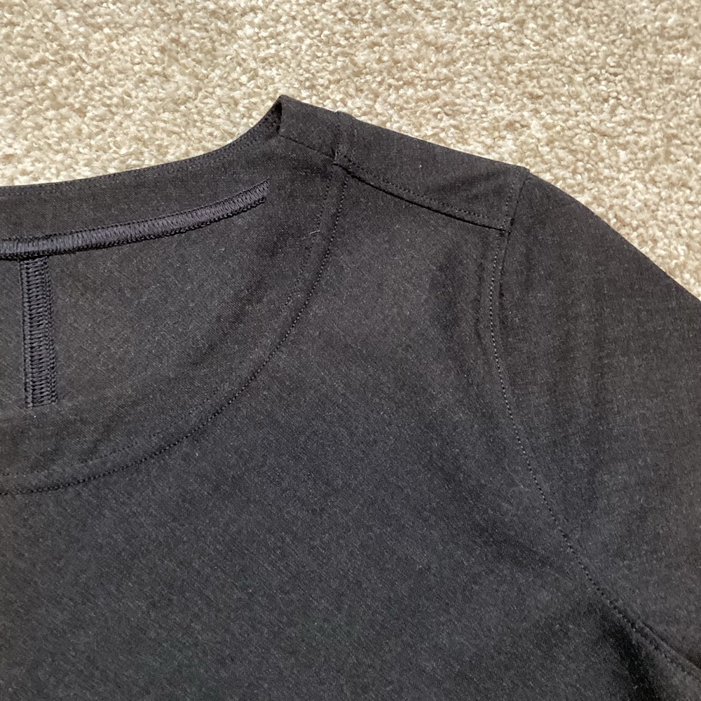 Lululemon LAB CONCEPT PIECE Structured T-Shirt Dress with pockets Grey Size 4 - Picture 4 of 11